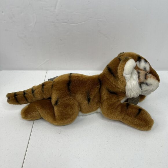 Russ Yomiko Bengal Tiger Realistic Classic Plush Brown Jungle Cat Stuffed Animal - Picture 5 of 11